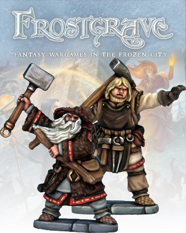 Frostgrave Enchanter & Apprentice, 28 mm Scale Model Metal Figures