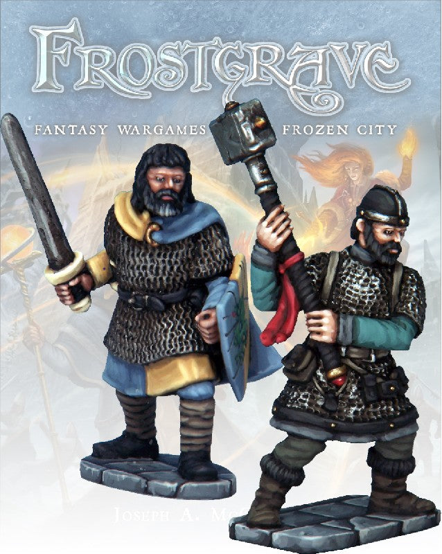 Frostgrave Knight & Templar II, 28 mm Scale Model Metal Figures