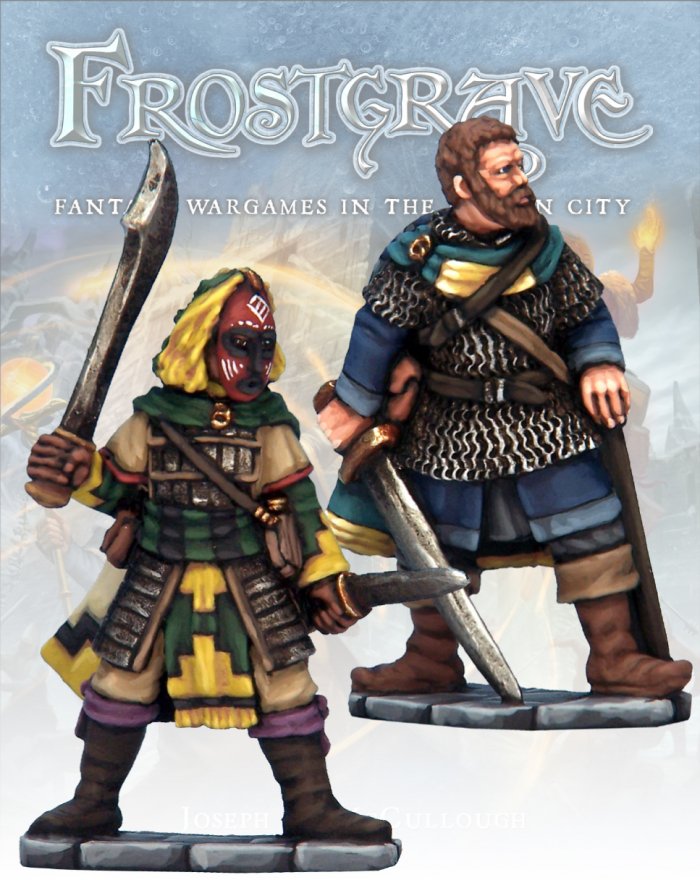 Frostgrave Captains II, 28 mm Scale Model Metal Figures