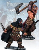 Frostgrave Barbarian Thief & Berserker, 28 mm Scale Model Metal Figures