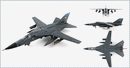 General Dynamics F-111F Aardvark 523rd TFS “Crusaders”, 1:72 Scale Diecast Model Multi View