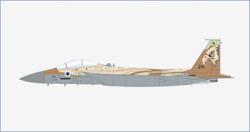 McDonnell Douglas F-15I Ra’am Israeli Air Force 2010’s, 1:72 Scale Diecast Model Illustration