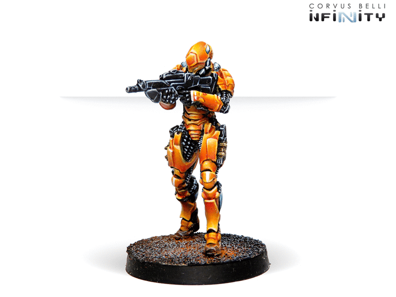 Infinity Yu Jing Invincible Army Sectorial Starter Pack Miniature Game Figures Zuyong Combi Rifle