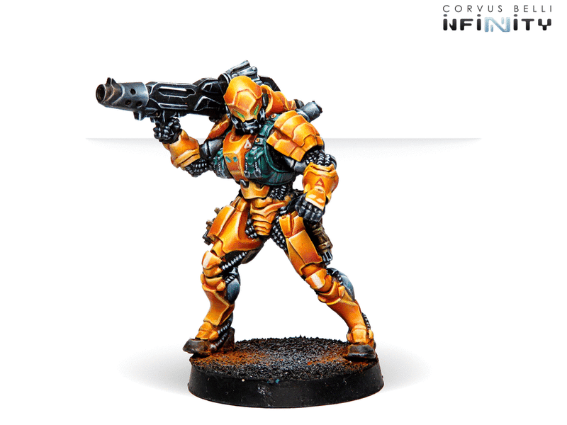 Infinity Yu Jing Invincible Army Sectorial Starter Pack Miniature Game Figures Zuyong Missile Launcher