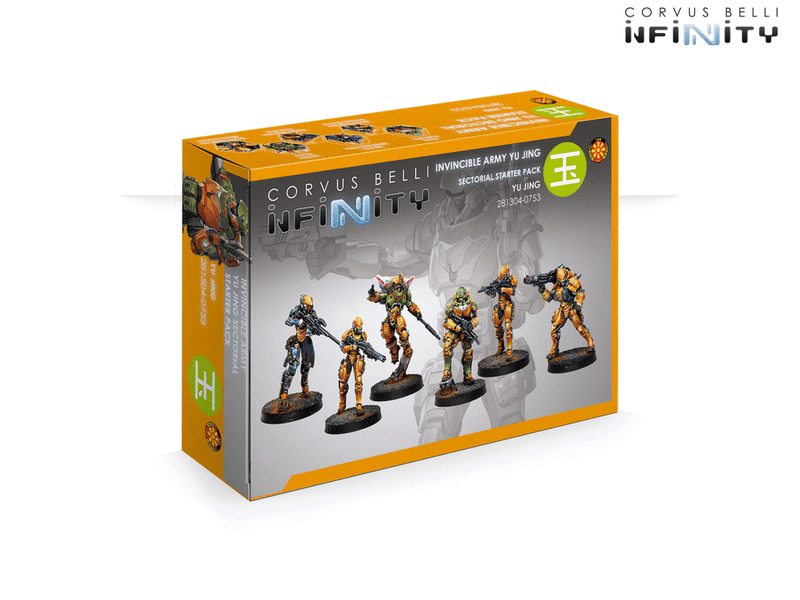 Infinity Yu Jing Invincible Army Sectorial Starter Pack Miniature Game Figures Box
