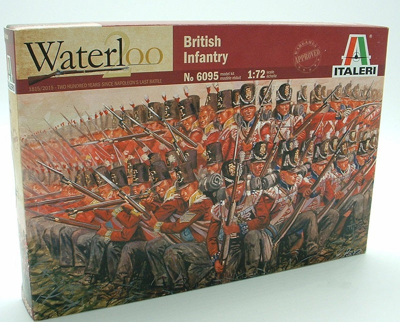 Napoleonic Wars Waterloo British Infantry 1815 1/72 Scale Plastic Figures