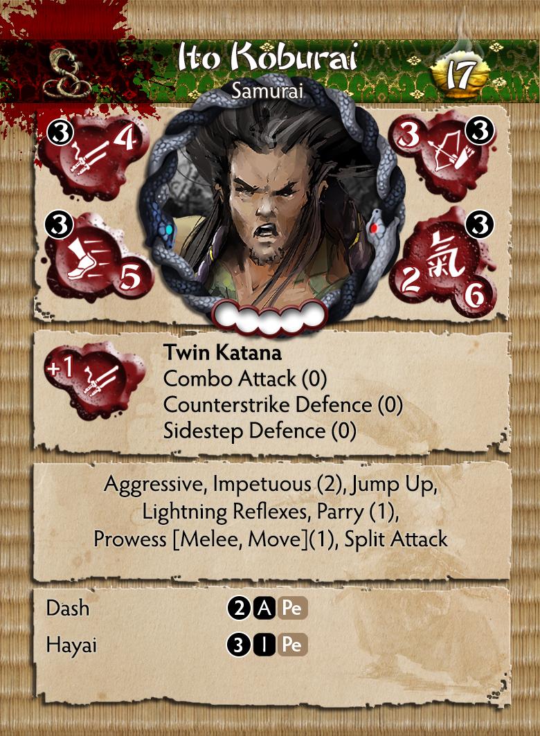 Bushido Ito Clan “Ito Koburai” Miniature Figure Card Front