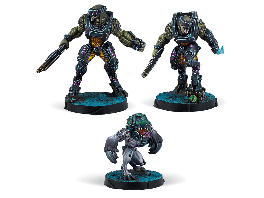 Infinity Combined Army Jayth Cutthroats, Shasvastii Independent Assault Group Miniature Game Figures