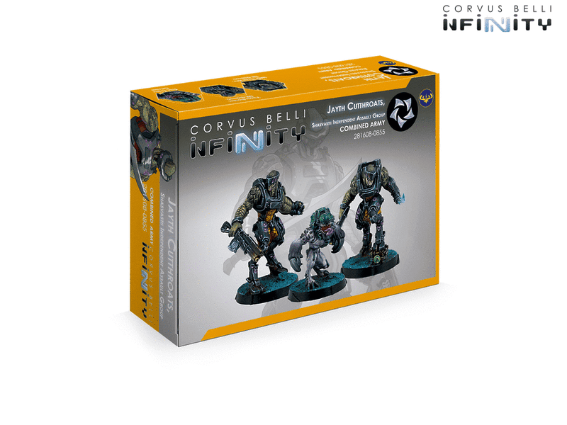 Infinity Combined Army Jayth Cutthroats, Shasvastii Independent Assault Group Miniature Game Figures Box