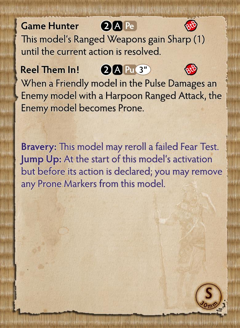Bushido Jung Pirates Faction Starter Set Jori Profile Card Back