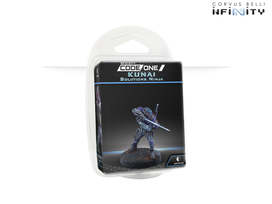 Infinity CodeOne PanOceania Kunai Solutions Ninjas Miniature Game Figure Blister Package