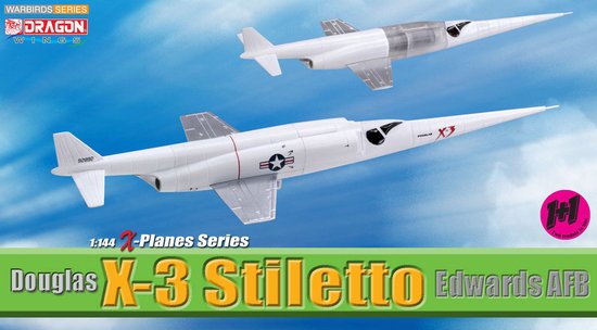 Douglas X-3 Stiletto, Edwards AFB 1/144 Scale Model