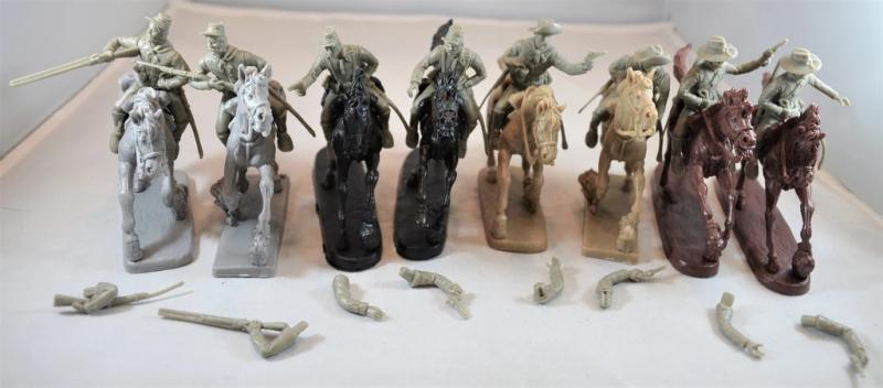 American Cavalry Horse Soldiers 1860-1880, 1/32 Scale Plastic Figures