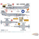 Lockheed F-104G Starfighter 7th TFS Republic of China Air Force 1991, 1:72 Scale Diecast Model Markings