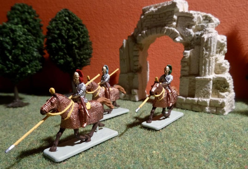Late Roman Cataphracts 1/72 Scale Model Plastic Figures Example Painted Figures