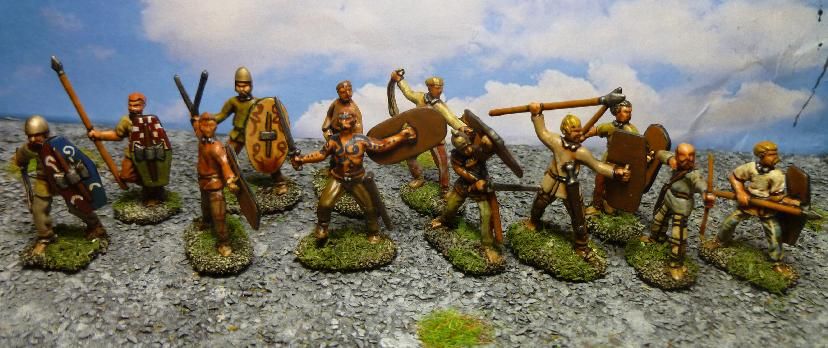 Gallic Warband 1/72 Scale Model Plastic Figures Painted Example #3