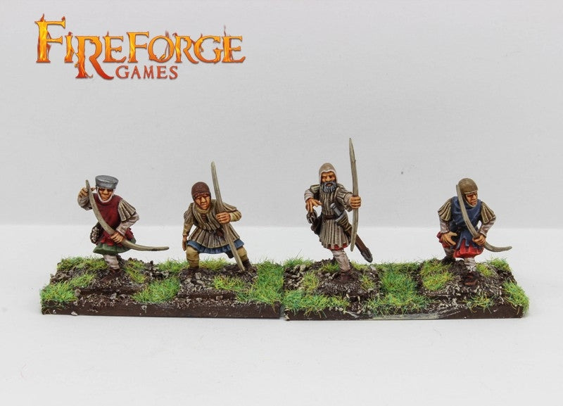 Medieval Archers, 28mm Plastic Model Figures 