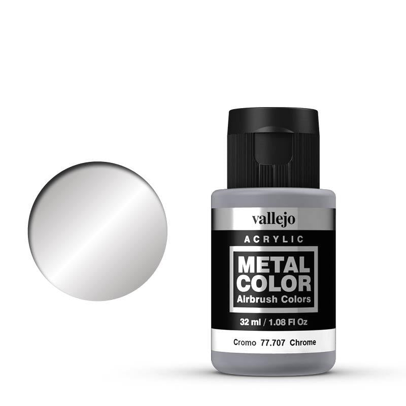 Metal Color Chrome Acrylic Paint, 32 ml Bottle