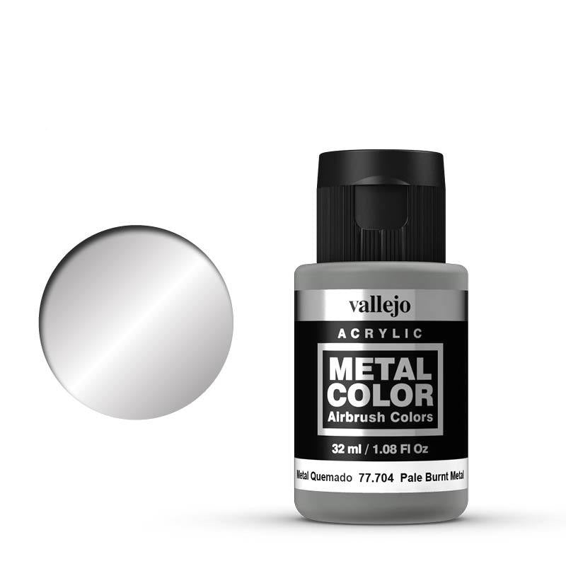 Metal Color Pale Burnt Metal Acrylic Paint, 32 ml Bottle By Acrylicos Vallejo