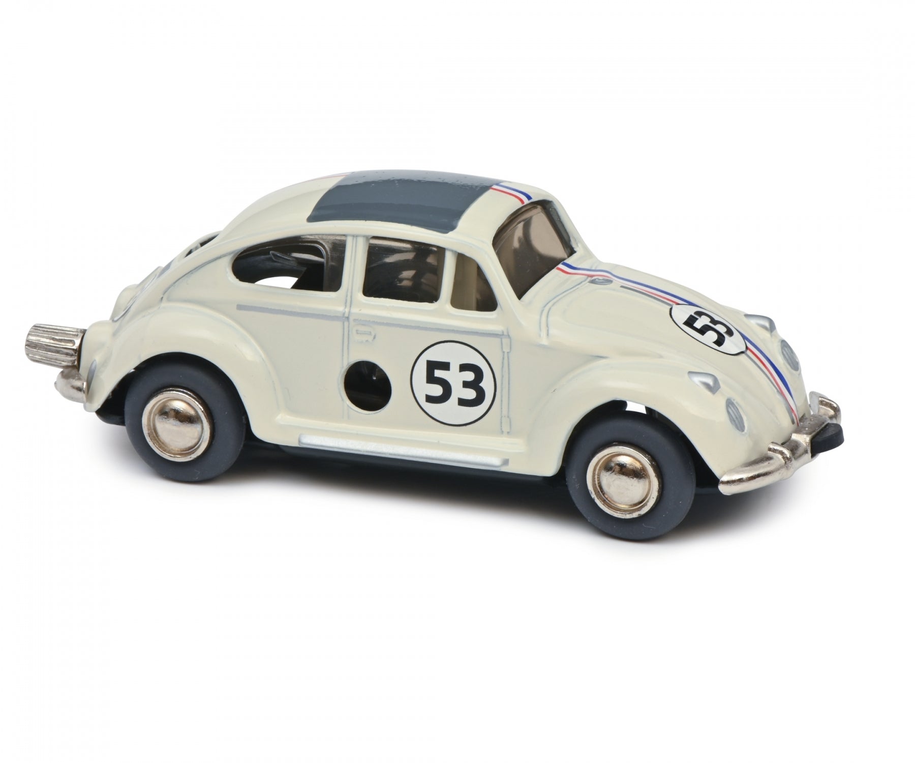 Micro Racer VW Beetle #53 Diecast Construction Kit Right Front View