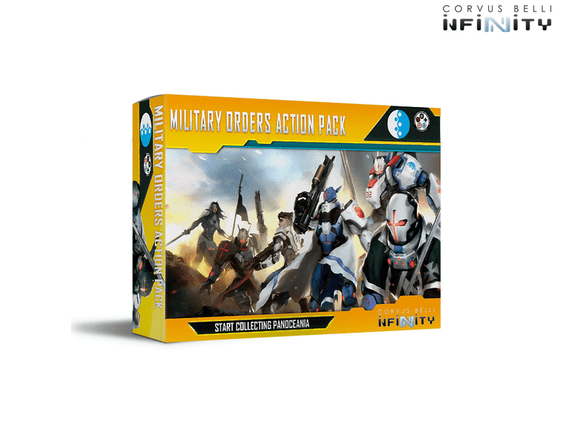 Infinity PanOceania Military Orders Action Pack Miniature Game Figures By Corvus Belli