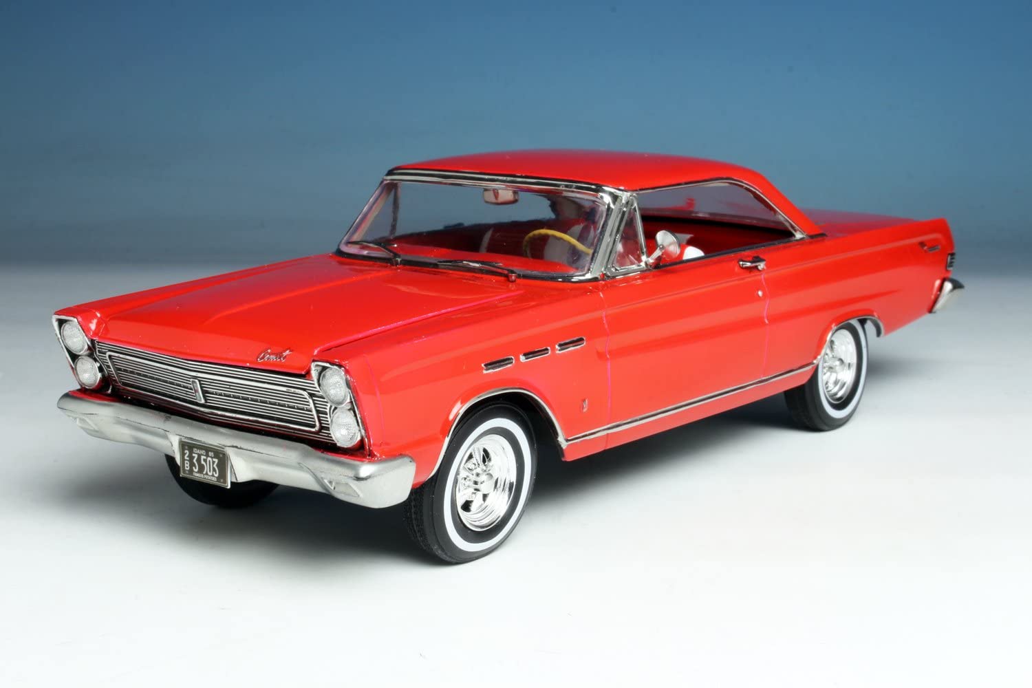 Left Front View Moebius Models 1965 Mercury Comet Cyclone 1:25 Scale Plastic Model