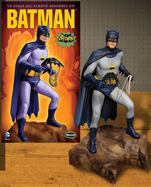 Moebius Models Batman 1966 Adam West 1:8 Scale Plastic Model Kit