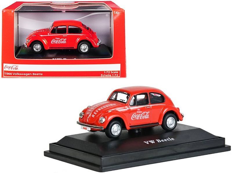 Volkswagen Beetle 1966 “Coca-Cola” 1:72 Scale Diecast Model  Packaging & Display
