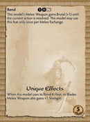 Bushido Jung Pirate Faction “Musa” Miniature Figure Back Of Card