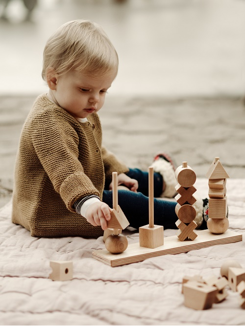 Natural Colored XL Wood Stacking Toy