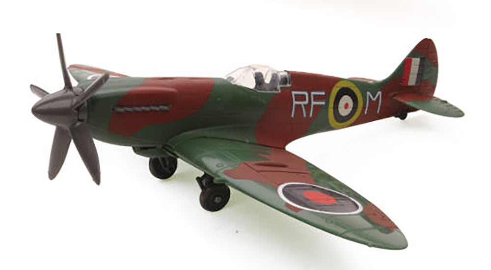 Close-up of cockpit and elliptical wings of the New Ray Spitfire model