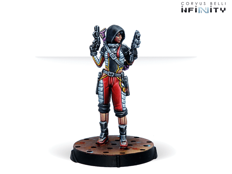 Infinity CodeOne Nomads Booster Pack Alpha Miniature Game Figures Mary Problems Hacker