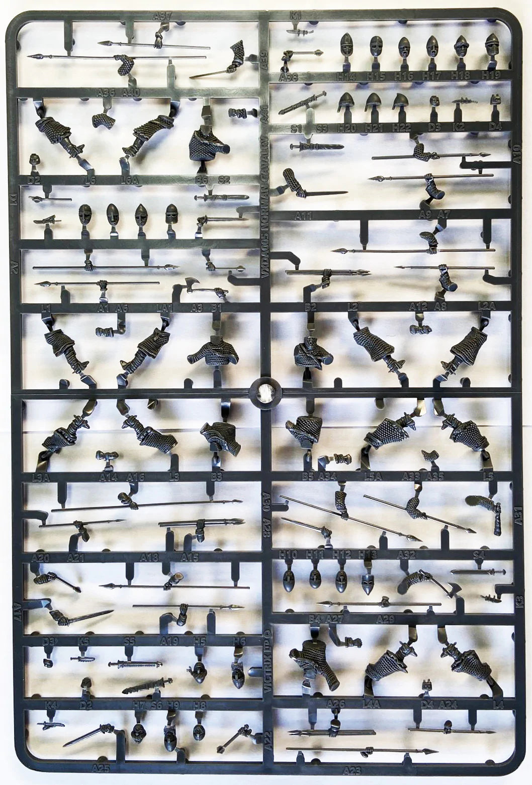 Norman Cavalry, 28 mm Scale Model Plastic Figures Example Frame 1