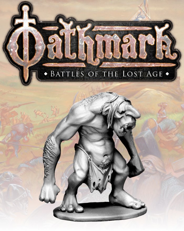 Norht Star Military Figures Oathmark Troll 1, 28 mm Scale Model Metallic Figure