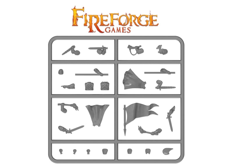 Forgotten World Northmen Warriors, 28mm Plastic Kit Figures Example Frame 3