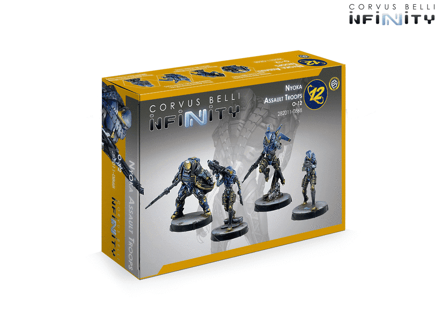 Infinity O-12 Nyoka Assault Troops Miniature Game Figures By Corvus Belli