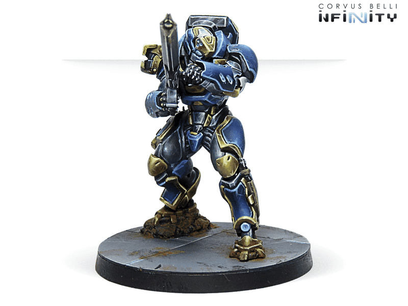 Infinity CodeOne O-12 Action Pack Miniature Game Figure Gamma Feuerbach