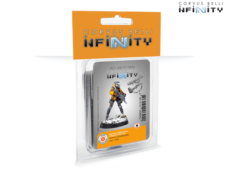 Infinity NA2 Oktavia Grímsdóttir, Icebreaker Harpooner Miniature Game Figure Blister Pack