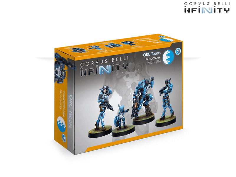 Infinity PanOceania Orc Troops Miniature Game Figures Box