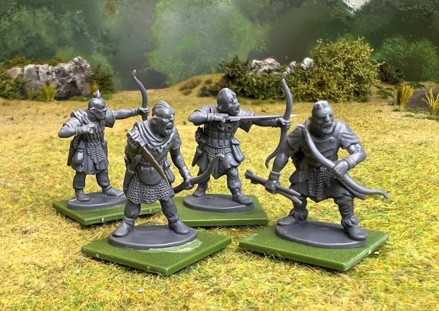 Oathmark Orc Infantry, 28 mm Scale Model Plastic Figures Unpainted Example