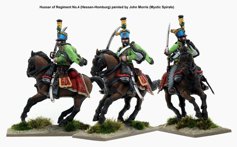 Napoleonic Austrian Hussars 1805 - 1815, 28 mm Scale Model Plastic Figures Regiment No 4