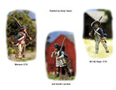 American War Of Independence Continental Infantry 1776-1783, 28 mm Scale Model Plastic Figures