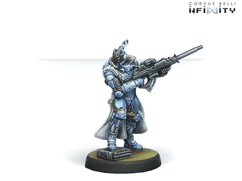 Infinity CodeOne PanOceania Booster Pack Beta Miniature Game Figure Nisse Multi Sniper Rifle