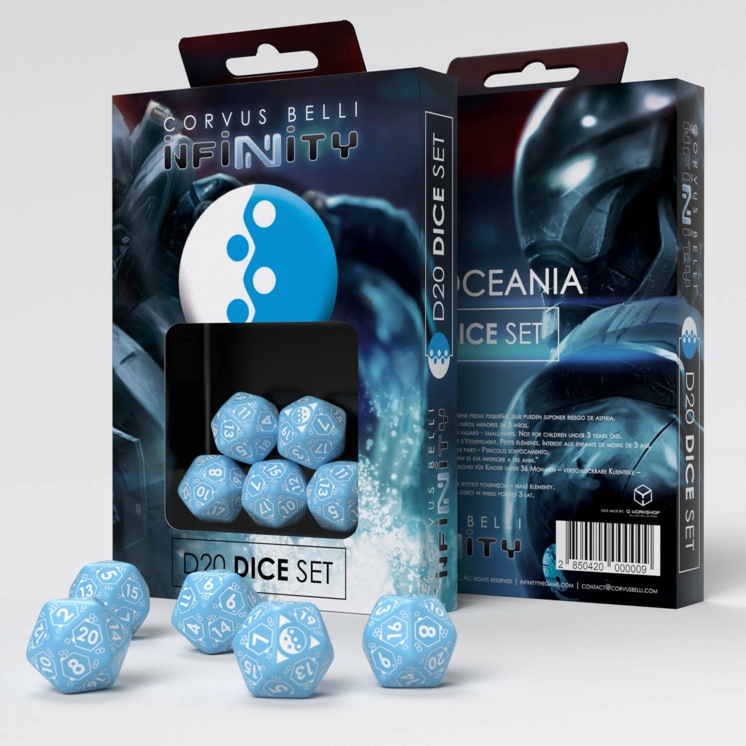 Infinity PanOceania D20 Dice Set Box