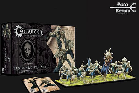 Conquest Spires Vanguard Clones, 38 mm Scale Model Plastic Figures Box Contents Painted