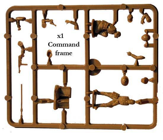 Perry Miniatures German Infantry Afrika Korps 1941- 1943 (28 mm) Scale Model Plastic Figures Command Sprue