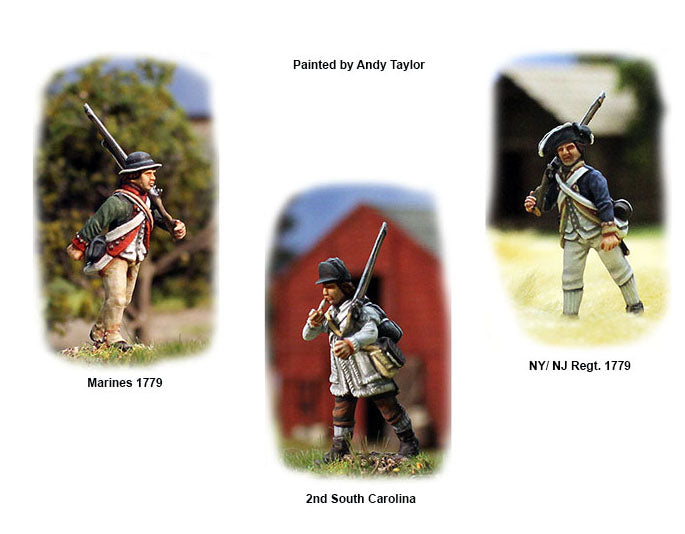 Painted Perry Miniatures Continental Infantry 1776–1783 figures  Various Units