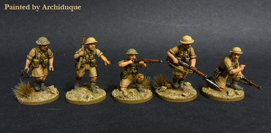 Perry Miniatures British & Commonwealth Infantry “Desert Rats” 1940-1943 (28 mm) Scale Model Plastic Figures Section