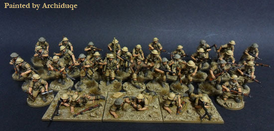 Painted Perry Miniatures Desert Rats 28mm British & Commonwealth Infantry