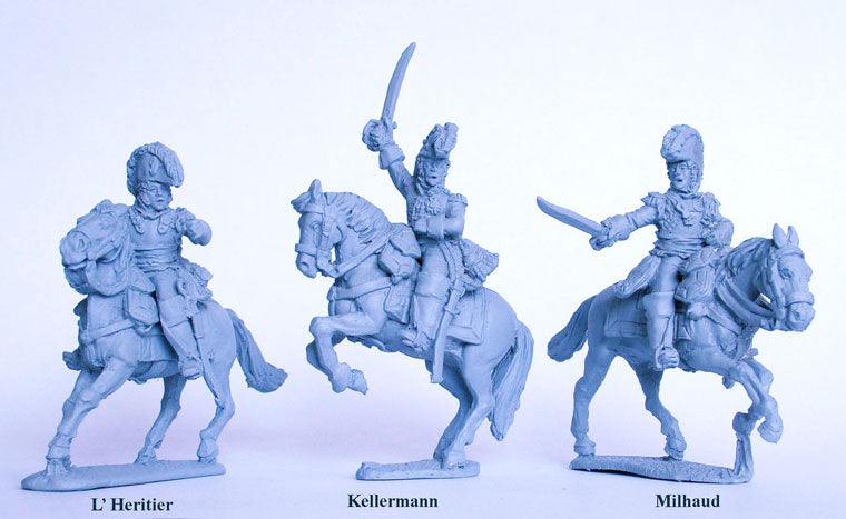 Perry Miniatures Napoleonic French Heavy Cavalry Generals 28mm scale metal figures set